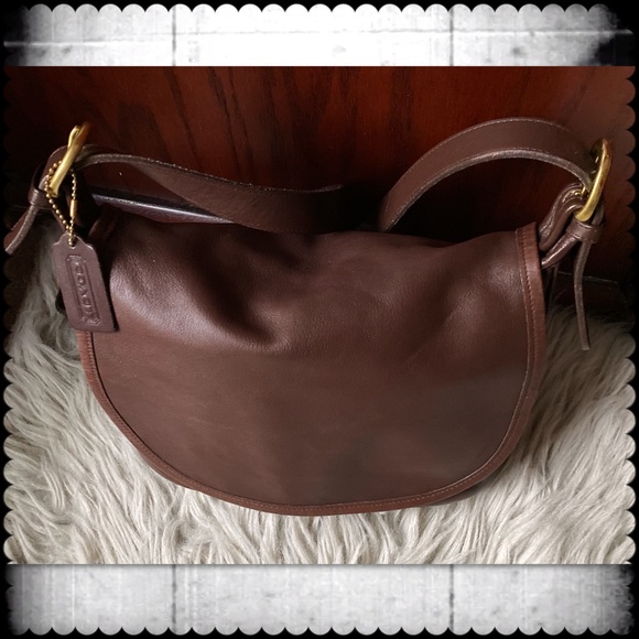 VINTAGE COACH FLETCHER MAHOGANY SADDLE BAG 4150 - Picture 6 of 15